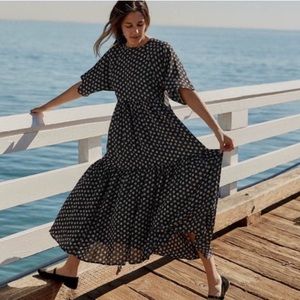 Christy Dawn Theo Dress / Black Block-print / S/M